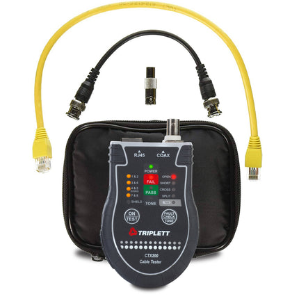 Triplett CTX200 Pocket CAT Probador de cables Cat 5 6 con mando coaxial