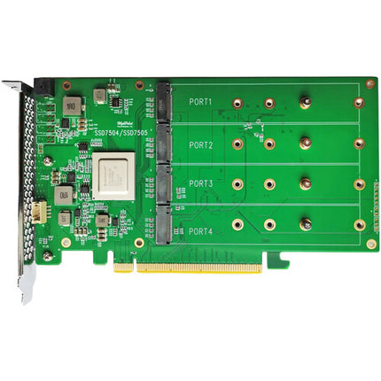 HighPoint SSD7505 Controlador RAID PCIe 4.0 x16 4 Canales M.2 NVMe 22110