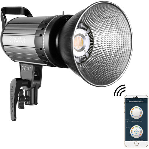 GVM G100W Luz LED Bi-Color para Video 3200-5600K con Reflector y Bolsa