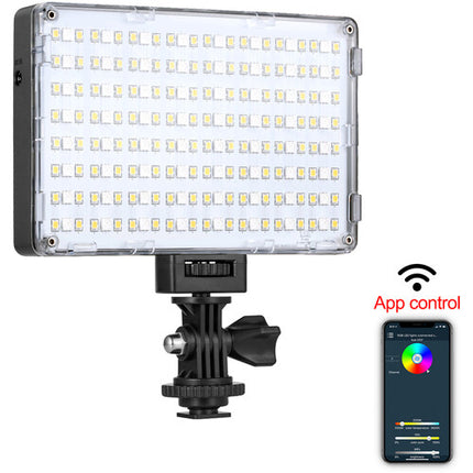 GVM RGB-10S Luz de Video LED RGB para Cámara Control Wi-Fi 2000-5600K 10W Batería NP-F550
