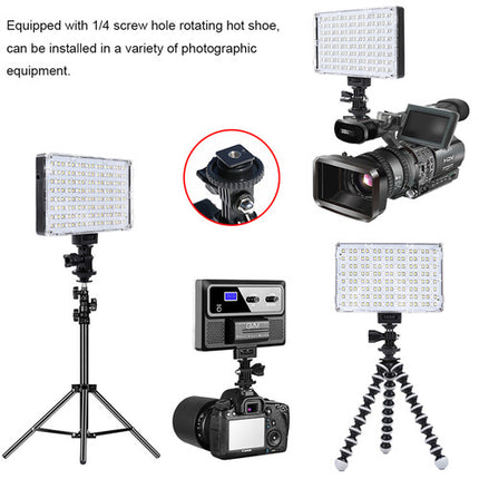 GVM RGB-10S Luz de Video LED RGB para Cámara Control Wi-Fi 2000-5600K 10W Batería NP-F550