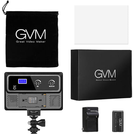 GVM RGB-10S Luz de Video LED RGB para Cámara Control Wi-Fi 2000-5600K 10W Batería NP-F550