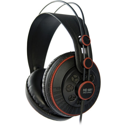 Superlux HD-681 Auriculares de Estudio Semi-Abiertos con Drivers de 50mm y Adaptador 1/4"