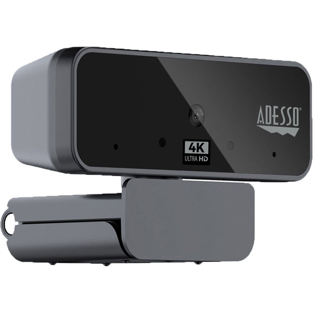 Adesso CyberTrack H6 Webcam USB 4K 30 fps 8MP Sensor con Micrófono Dual y Cubierta de Privacidad