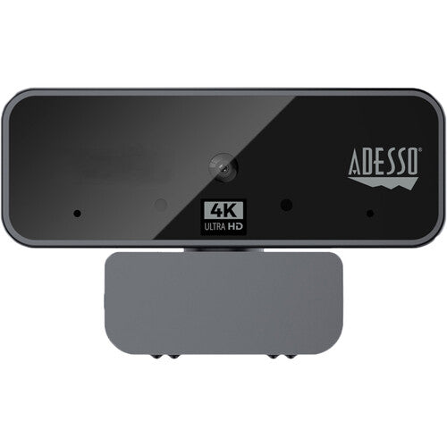 Adesso CyberTrack H6 Webcam USB 4K 30 fps 8MP Sensor con Micrófono Dual y Cubierta de Privacidad