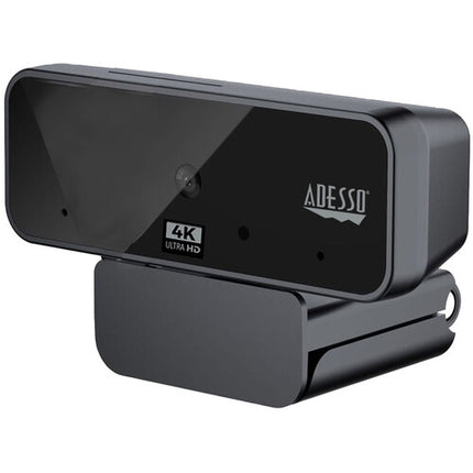 Adesso CyberTrack H6 Webcam USB 4K 30 fps 8MP Sensor con Micrófono Dual y Cubierta de Privacidad