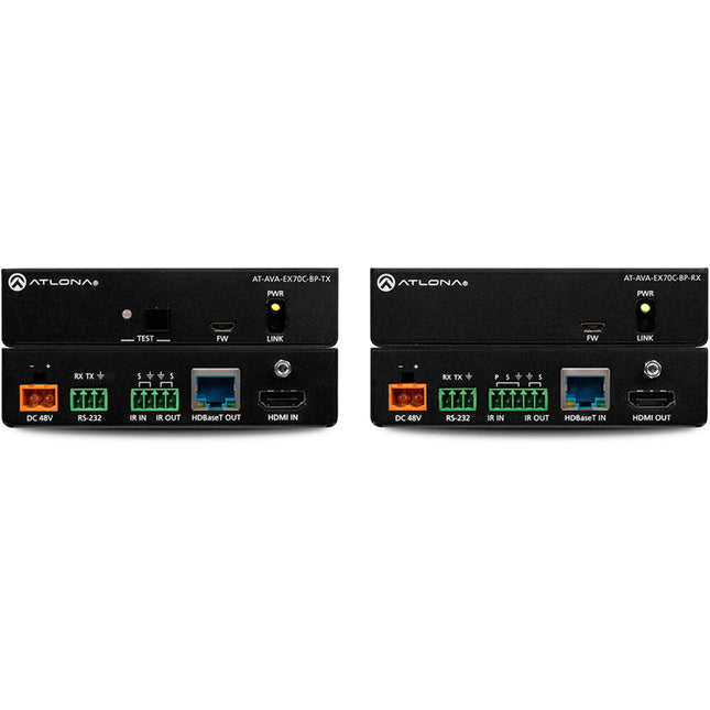 Atlona Avance UHD 4K Kit Transmisor y Receptor HDMI hasta 130 pies con Control y Alimentación Bidireccional