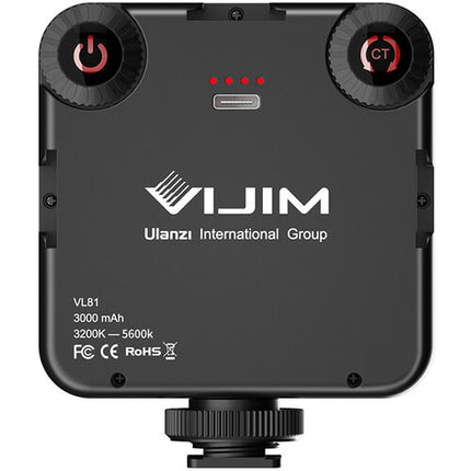 VIJIM VL81 Luz de Video LED Recargable 3200-5500K Batería 3000mAh
