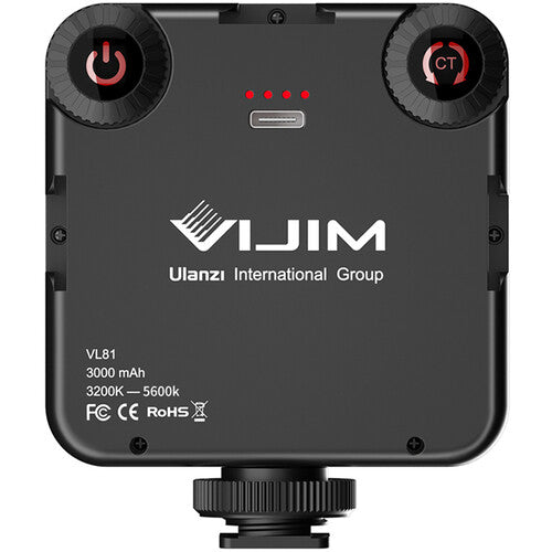VIJIM VL81 Luz de Video LED Recargable 3200-5500K Batería 3000mAh
