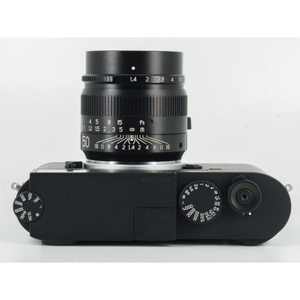 TTArtisan 50mm f1.4 ASPH Objetivo para Leica M Montura 12 Cuchillas enfoque manual