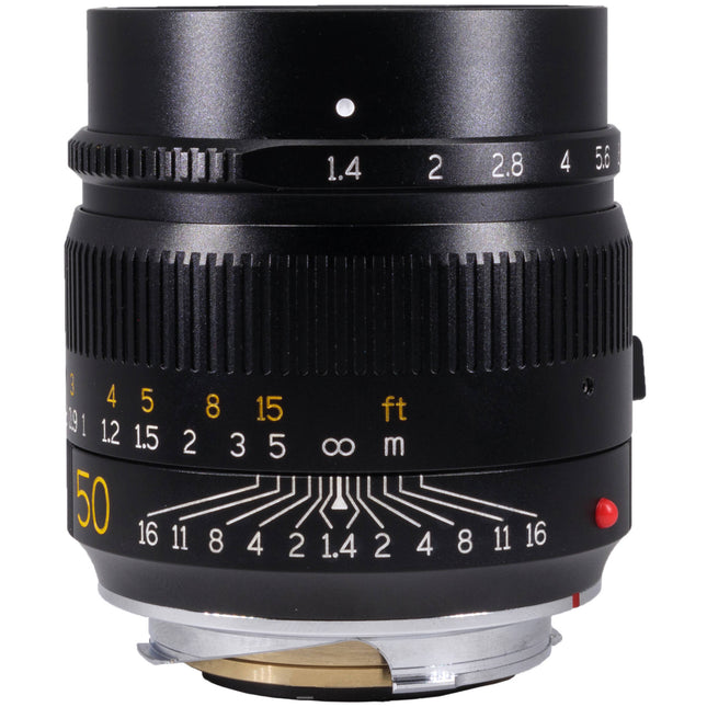 TTArtisan 50mm f1.4 ASPH Objetivo para Leica M Montura 12 Cuchillas enfoque manual