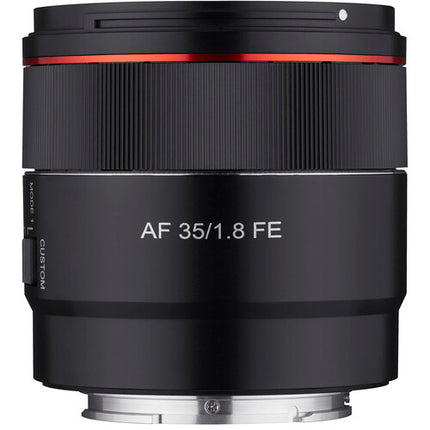 Rokinon AF 35mm f1.8 FE Objetivo Sony E Apertura f1.8 Diafragma 9 Palas Con Parasol