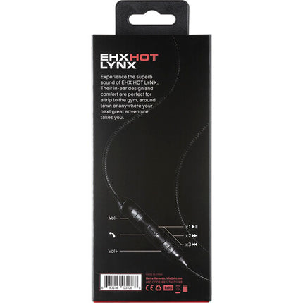 Electro-Harmonix EHX Hot Lynx Auriculares con micrófono 10mm y control remoto