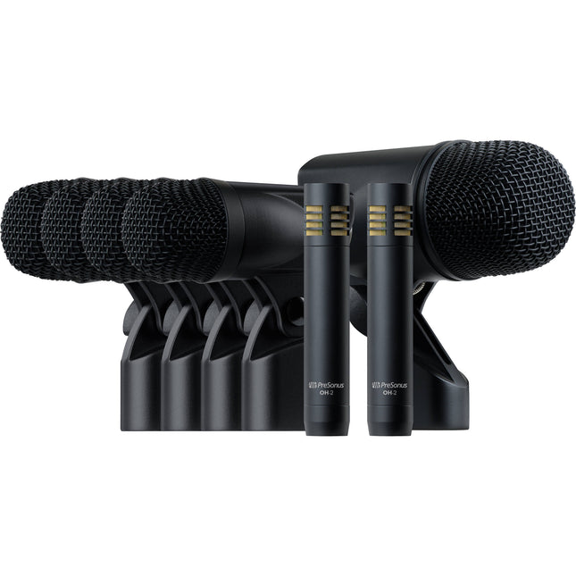 Set completo de micrófonos para batería PreSonus DM-7 7 piezas patrón cardioide con estuche rígido