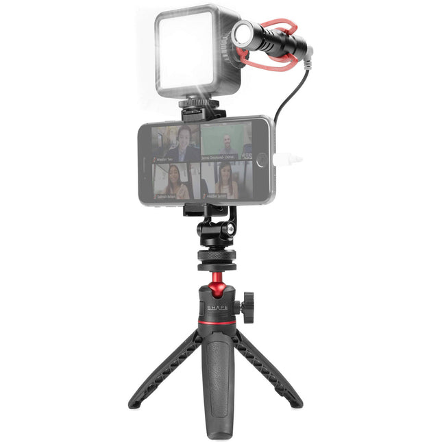 SHAPE Kit de Vlogging para iPhone Trípode Telescópico Luz LED Micrófono