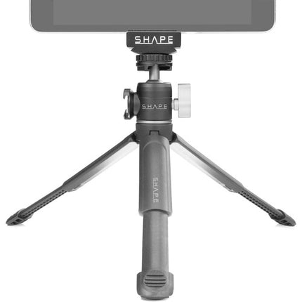 SHAPE Kit de Vlogging para iPad con Trípode Telescópico Luz LED y Micrófono