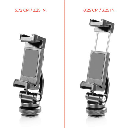 SHAPE Friction Soporte para Smartphone con Montura Fría y Trípode Ajustable para Teléfonos 2.5-3.5 Pulgadas
