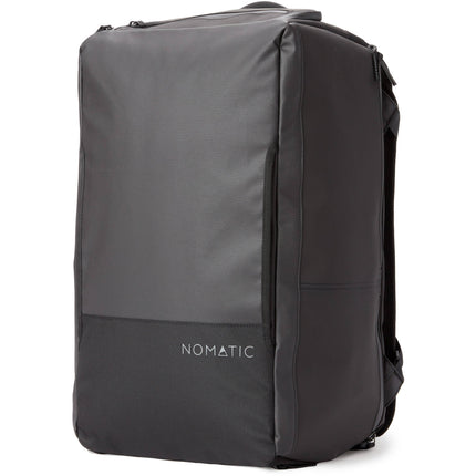 Nomatic Travel Bag V2 Bolsa de Viaje Negra 30L Bolso con Compartimento para Laptop y Cinturón de Cintura Removible