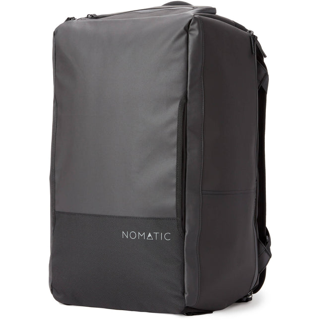 Nomatic Travel Bag V2 Bolsa de Viaje Negra 30L Bolso con Compartimento para Laptop y Cinturón de Cintura Removible