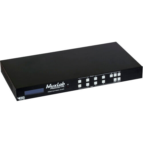 MuxLab 4x4 4K60 HDMI Matriz Switch 4 Entradas 4 Salidas HDR US