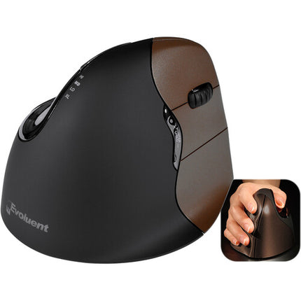 Evoluent VerticalMouse 4 Small Ratón Ergonómico Inalámbrico 2.4 GHz para Diestros
