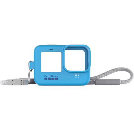 GoPro Sleeve y Lanyard para HERO9 HERO10 HERO11 Protector de silicona azul