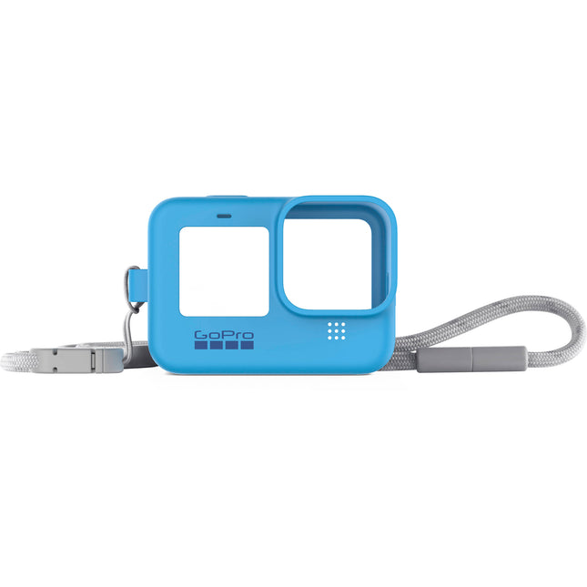 GoPro Sleeve y Lanyard para HERO9 HERO10 HERO11 Protector de silicona azul