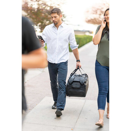 Nomatic Travel Bag V2 Bolsa de Viaje Negra 40L con Compartimento para Zapatos y Bolsillo RFID