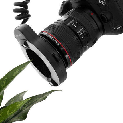 Meike MK-14EXT TTL Anillo de Flash Macro para Canon con GN 46 y 6 Anillos Adaptadores