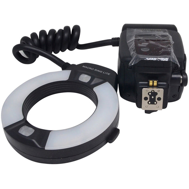 Meike MK-14EXT Flash Anillo Macro TTL para Nikon Guía 46 y Anillos 52-77mm