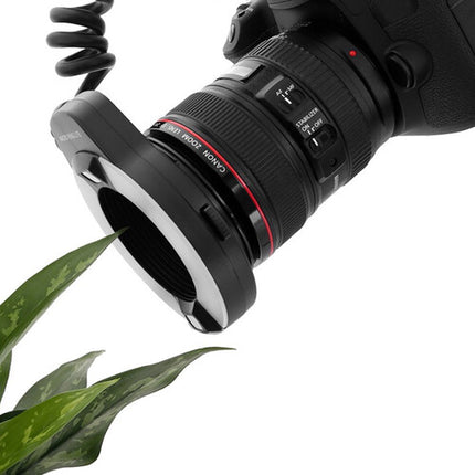 Meike MK-14EXT Flash Anillo Macro TTL para Nikon Guía 46 y Anillos 52-77mm