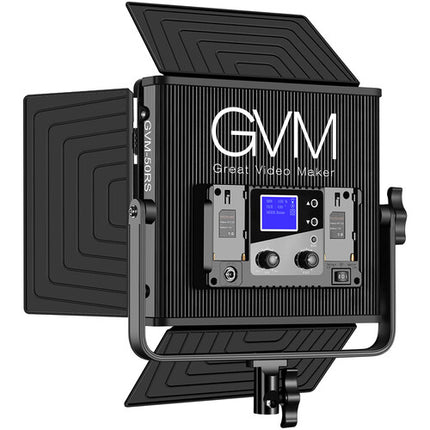 GVM 50RS Panel LED RGB Luz 1100 Lux 5600K Control Bluetooth 4-Direcciones