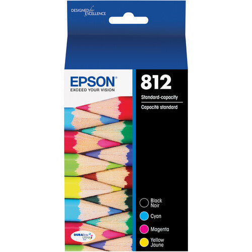 Epson T812 Pack Combo de Cartuchos Standard para WorkForce Pro WF-7820 y WF-7840