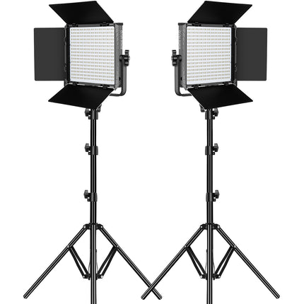 GVM 50RS Panel LED RGB con 2 luces 1100 Lux 13.4x12.7 pulgadas y estuche
