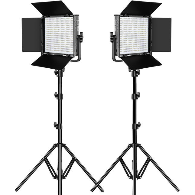 GVM 50RS Panel LED RGB con 2 luces 1100 Lux 13.4x12.7 pulgadas y estuche