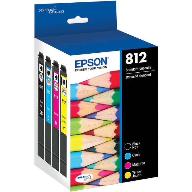 Epson T812 Pack Combo de Cartuchos Standard para WorkForce Pro WF-7820 y WF-7840