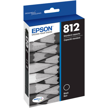 Cartucho de tinta Epson T812 negro estándar para impresoras WorkForce Pro WF-7820 y WF-7840 con Sensormatic