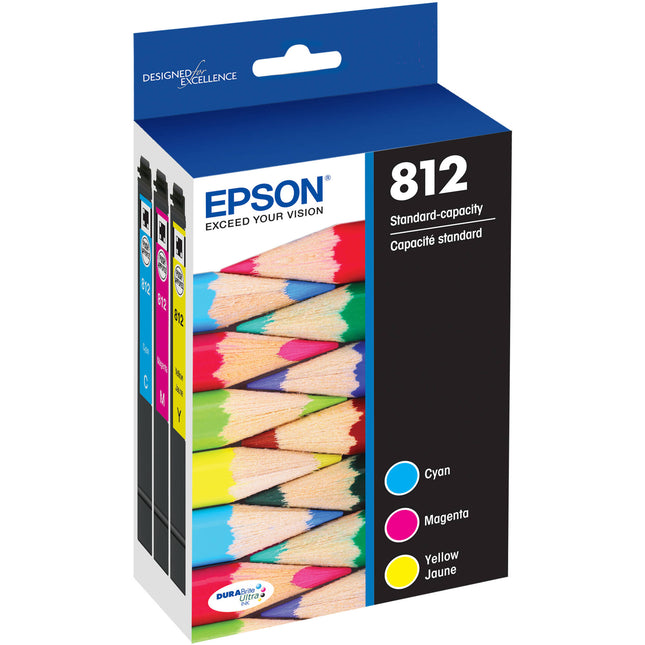 Epson T812 Pack Combo Color Capacidad Standard con Sensormatic para WorkForce Pro WF-7820 y WF-7840