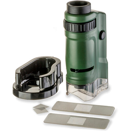 Carson MM-24 MicroBrite Microscopio Monocular Portátil 20-40x Luz LED
