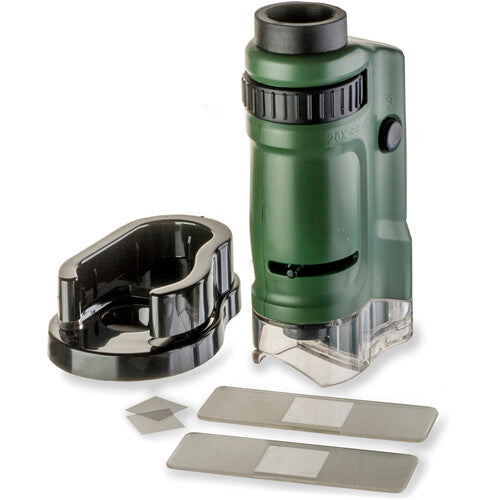 Carson MM-24 MicroBrite Microscopio Monocular Portátil 20-40x Luz LED