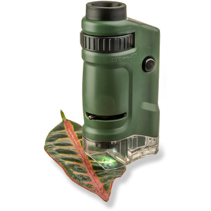 Carson MM-24 MicroBrite Microscopio Monocular Portátil 20-40x Luz LED