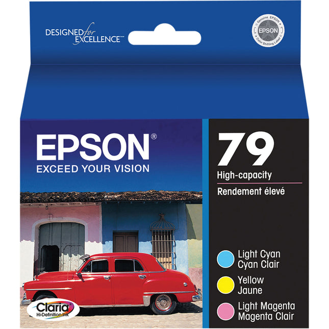 Epson 79 Multipack Tintas Alta Capacidad Amarillo Cyan Claro Magenta Claro para Impresoras Inkjet Stylus Photo 1400 Artisan 1430