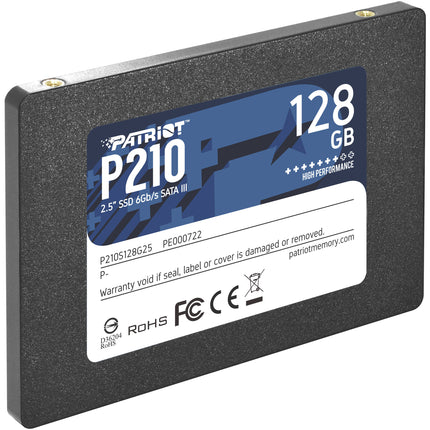 Patriot P210 SSD 2.5" 128GB SATA III 520MB/s Lectura 430MB/s Escritura