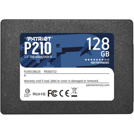 Patriot P210 SSD 2.5" 128GB SATA III 520MB/s Lectura 430MB/s Escritura