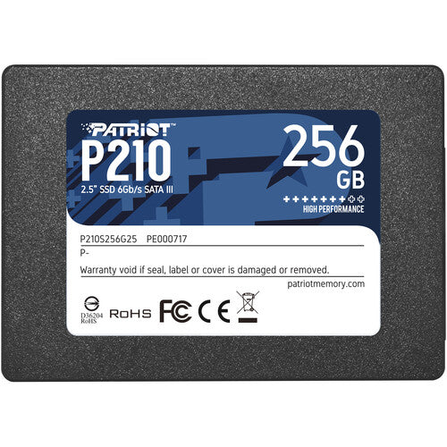 Patriot P210 SSD 256GB SATA III 2.5" Velocidad Lectura 520MB/s