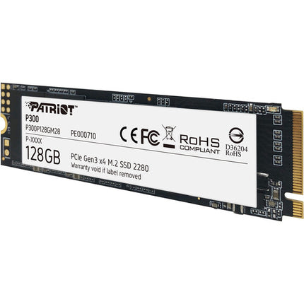 Patriot 128GB P300 M.2 2280 SSD PCIe Gen 3 x4 1600 MB/s Lectura