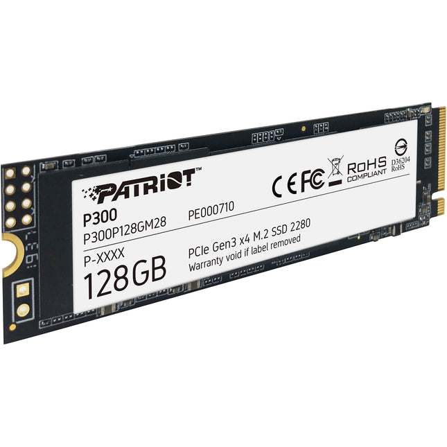 Patriot 128GB P300 M.2 2280 SSD PCIe Gen 3 x4 1600 MB/s Lectura