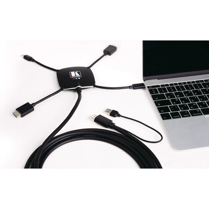Kramer K-SPIDER Adaptador Activo Multi Formato a HDMI 4K60 Cable 3m