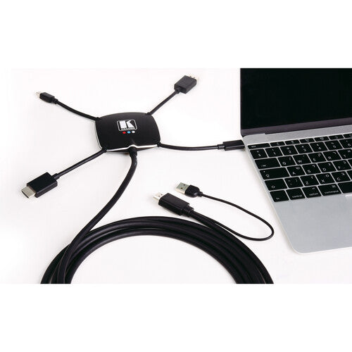 Kramer K-SPIDER Adaptador Activo Multi Formato a HDMI 4K60 Cable 3m