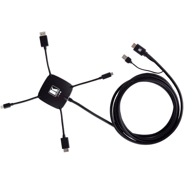 Kramer K-SPIDER Adaptador Activo Multi Formato a HDMI 4K60 Cable 3m